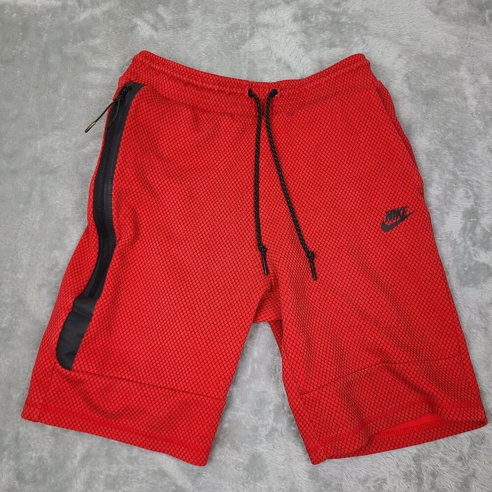 Vintage Nike Sportswear Tech Fleece Men's Shorts,‎ S Red